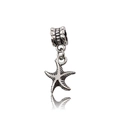 Vintage starfish pendant in antique silver finish for DIY bracelet making jewelry - Starfish Shape (11494-1.5g14x29)