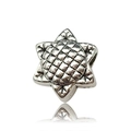 Perle de tournesol en argent antique avec texture détaillée pour bracelets DIY créatifs - 1 Pièce (Trou 11x12 4mm)