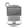 DIY retro silver laptop pendant in alloy for bracelets or necklaces jewelry making - Graduation Laptop (12152)