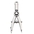 Silver antique style compass tool charm pendant for DIY bracelets and necklaces - Graduation Compass (12161)