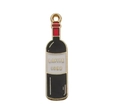 Lafite 1982 red wine bottle enamel pendant in gold finish for beer festival earrings - 8x32mm-1.4g / Black Enamel Red Wine Bottle Style (LAFITE 1982) (13526)