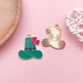 Ciondolo cappello verde per San Patrizio con trifoglio su sfondo rosa chiaro - Cappello Trifoglio Rosso (18562)
