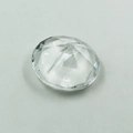 Soprammobile decorativo in cristallo trasparente con taglio a diamante rotondo - 4x2.3cm / Trasparente