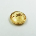 Segnaposto in cristallo giallo rotondo con taglio sfaccettato per decorazione eventi - 4x2.3cm / Champagne
