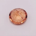 Elegante porta biglietti da visita in cristallo champagne con taglio sfaccettato - 4x2.3cm / Oro rosa