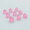 Close-up of ten pink translucent acrylic meeple figures for board game accessories - 16*16*10mm Meeple Pawn / Transparent Pink