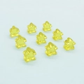 Set mit 10 lichtgelben Meeple-Spielfiguren aus Acryl für Brettspiele und Tabletop-Zubehör - 16*16*10mm Meeple-Spielfigur / Transparent Goldgelb