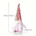 Muñeco gnomo unicornio con lentejuelas rosas de 33x12x8cm para regalo de navidad - 33*12*8cm / Estilo de Sombrero Rosa