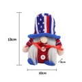 Gnome patriotique du 4 juillet rouge blanc bleu avec dimensions pour la décoration - Style Féminin Tricoté
