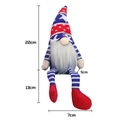 Gnomo patriótico del 4 de julio con piernas largas a rayas y gorro de estrellas, 22cm - Gnomo Masculino Día De La Independencia