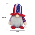 Gnome patriotique du jour de l'indépendance avec étoiles rayures et dimensions - Style Masculin Tricoté