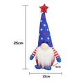 Gnome patriotique pour le jour de l'indépendance avec les couleurs du drapeau américain - Chapeau Bleu