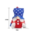 Gnome patriotique lumineux pour la fête de l'indépendance avec étoiles et drapeau - Modèle Femme avec Haut-de-forme Lumineux