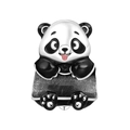 Detail of cute panda charm with black and white enamel finish for DIY bracelets - Baby Panda Style (OTC1262)