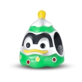 Weihnachtsbaum-Anhänger mit Pinguin-Detail aus grünem Emaille für DIY-Armbänder - Weihnachtsbaum Pinguin (PAC770)