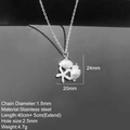 Collana oceano in acciaio inossidabile argento con ciondoli conchiglia e stella marina - Color Acciaio - Stella Marina Conca