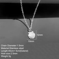 Collana con ciondolo a conchiglia argento in acciaio con dimensioni del prodotto - Colore Acciaio - Conchiglia
