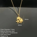 Collana in acciaio inossidabile dorato con ciondoli a conchiglia e stella marina - Oro - Stella Marina Conca