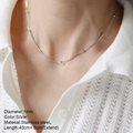 1mm Silber Edelstahl Kugelkette Halskette 40cm plus 5cm Verlängerung für Damen - Perlenkette Halskette(SHNK2334S) / Stahlfarben