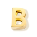 Gepolijste gouden roestvrijstalen letter B hanger voor DIY sieraden en kettingen - Letter B / Staalkleur