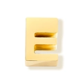 Gepolijste gouden roestvrijstalen letter E hanger voor DIY sieraden maken - Letter E