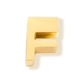 Gouden 3D roestvrijstalen letter F bedel hanger voor DIY sieraden maken - Letter F