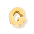 Gouden 3D roestvrijstalen letter G-hanger met gepolijste afwerking voor DIY-sieraden - Letter G
