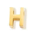 Gepolijste gouden roestvrijstalen letter H schuifkraal voor DIY sieraden maken - Letter H