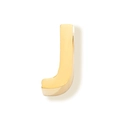 Gouden roestvrijstalen letter J hanger voor DIY-sieraden en gepersonaliseerd design - Letter J