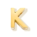 Gepolijste gouden roestvrijstalen letter K hanger voor gepersonaliseerde DIY sieraden - Letter K