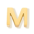 Gepolijste gouden roestvrijstalen letter M hanger voor DIY sieraden en armbanden - Letter M