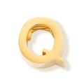 Gouden roestvrijstalen letter Q hanger voor het maken van DIY sieraden - Letter Q