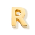 Gouden roestvrijstalen letter R schuifkraal voor gepersonaliseerde DIY-sieraden - Letter R
