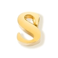 Gouden roestvrijstalen letter S kraal voor DIY halskettingen en armbanden sieraden - Letter S