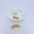 18K vergulde bolvormige sluiting met kristallen voor DIY-sieraden maken - Goud