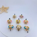Adjustable gold star rings with colorful enamel and pavé zircon stones in eight vibrant colors - Star Design Style 1 (1)