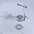 Colgante con forma de labios, circonitas de colores y medidas de 34mm por 24mm - Forma de Labios (#7)