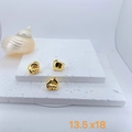 Colgantes de puño chapados en oro pulido en base de piedra de 13,5 x 18 mm - Puño (Dorado)