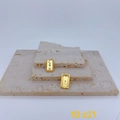Pendentifs célestes rectangulaires dorés avec motifs soleil lune et zircone clair - Style Rectangle Céleste Doré (#3 Pendentif Seul (Sans Chaîne))