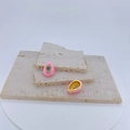 Pink enamel evil eye egg pendant charms with gold plating and cubic zirconia on stone base - Pink Egg Shape / Pendant Only (Without Chain)