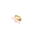 Golden 10mm stainless steel lobster clasp for DIY necklace and bracelet jewelry making - 10mm / 18K Gold