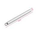 55mm silver stainless steel cylinder pendant with hanging loop for DIY jewelry making - Steel Color Welded Rod