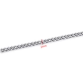 Chaîne Spiga en acier inoxydable argenté de 2mm pour hommes et femmes avec fini poli - Couleur Acier 2mm Chaîne Spiga