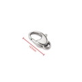 Polished silver 14.5mm stainless steel lobster clasp for DIY jewelry making - 14.5mm / Steel