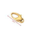 Golden 20mm stainless steel lobster clasp accessory for DIY jewelry making - 20mm / 18K Gold