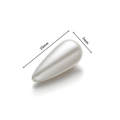 Creamy white 7x15mm teardrop ABS imitation pearl bead for DIY jewelry making - 7x15mm / White