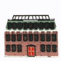 Weihnachtshaus-Adventskalender aus Holz mit 24 Schubladen und verschneitem Dach - Weihnachtshaus Warmer Stil(1970)