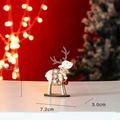 Weihnachtsdekoration aus Holz in Rentierform mit Schneeflockenmuster und kleinen Glocken - Mittelgroßer Glockenförmiger Weihnachtsbaum (6 % Wahrscheinlichkeit Verpackt Zu Sein)