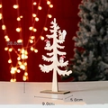 Holz Weihnachtsbaum Tischdeko mit festlichen Tiermotiven, 25,5 cm hohe Figur - Kleiner Weihnachtsbaum Mit Glöckchen (10% Wahrscheinlichkeit Verpackt Zu Sein)