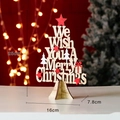Albero di Natale in legno da 25cm con incisione laser Merry Christmas decoro - Cervo Fiocco Di Neve Piccolo (tasso Di Boxe Del 10%)